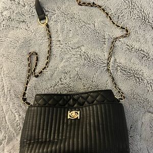 Black and Gold Crossbody